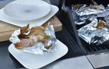 BranoPac-foil,parchment-grilled-chicken